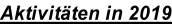 Aktivitäten in 2019
