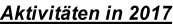 Aktivitäten in 2017